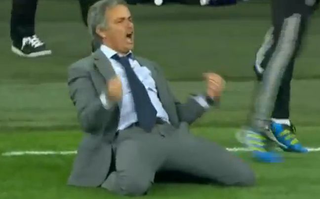 Ο τρελός πανηγυρισμός του Μουρίνιο