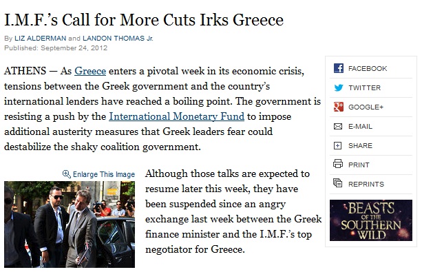 «Κοινωνική έκρηξη φοβάται η ελληνική κυβέρνηση»