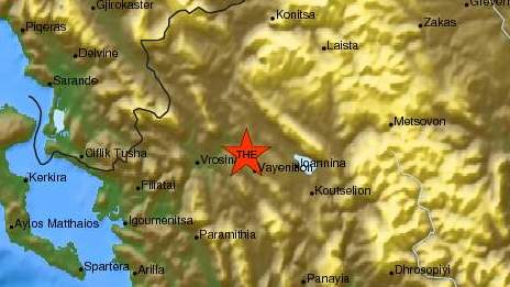 Σεισμός 3,1 Ρίχτερ στα Γιάννινα