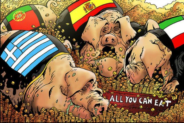 Η έξοδος των PIGS από το ευρώ θα κόστιζε 17 τρισ. ευρώ