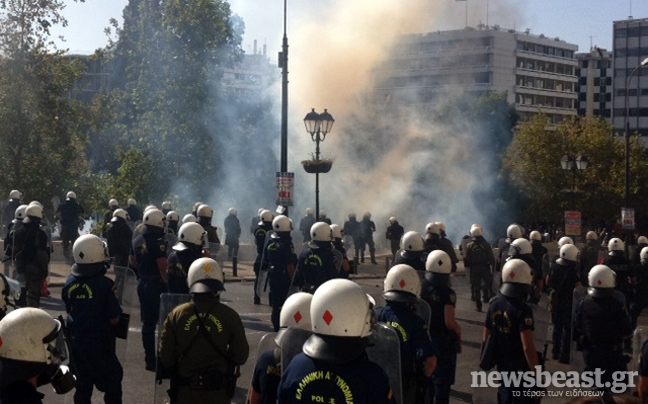 Ηρεμία επικρατεί αυτήν την ώρα στο Σύνταγμα