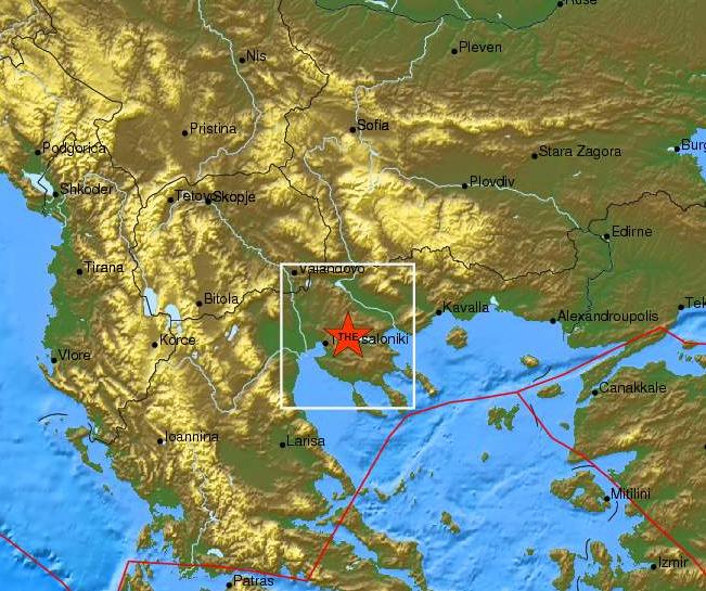 Ασθενής σεισμική δόνηση 3,3 Ρίχτερ στη Θεσσαλονίκη