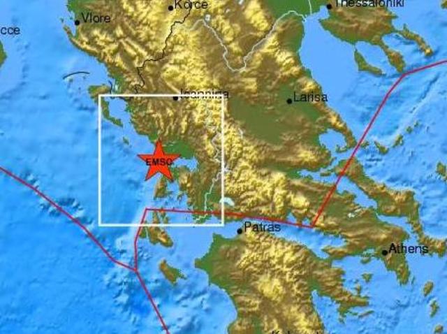 Σεισμός 4,5 Ρίχτερ ανοιχτά της Πρέβεζας