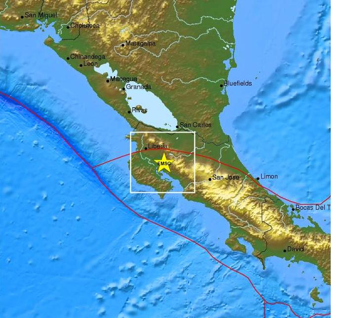 Σεισμός 6,6 Ρίχτερ στην Κόστα Ρίκα
