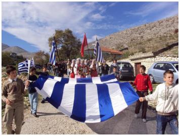 Με ιδιαίτερη λαμπρότητα γιόρτασαν φέτος οι Έλληνες της Αλβανίας την επέτειο του 1821
