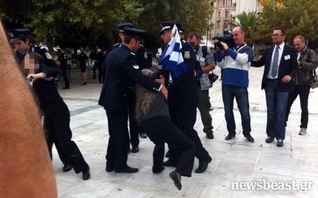 Προσαγωγές στην πλατεία Συντάγματος