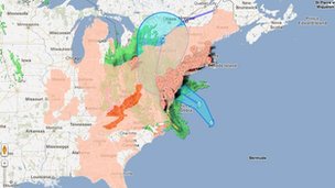 Η Google «χαρτογραφεί» τον τυφώνα Σάντι