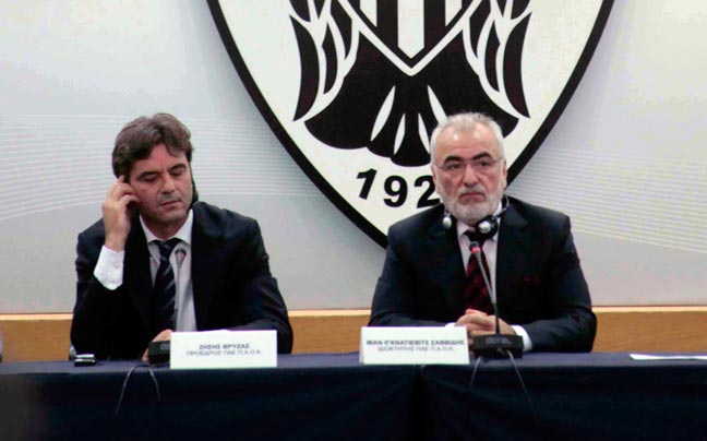 Με Ιβάν Σαββίδη ο ΠΑΟΚ κόντρα στον Ολυμπιακό