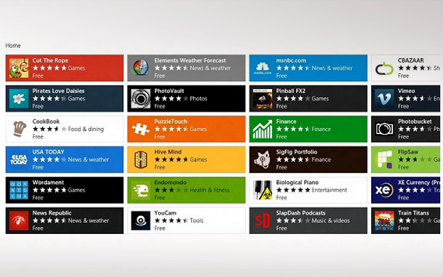 Μεγαλώνει ο αριθμός εφαρμογών στο Windows Store