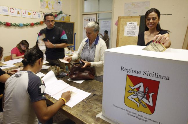 «Πολιτικός σεισμός» από τις τοπικές εκλογές στη Σικελία