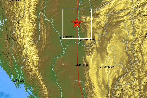 Νέα σεισμική δόνηση 5,8 Ρίχτερ στη Μιανμάρ