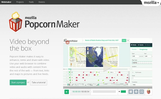 Η Mozilla κυκλοφόρησε το Popcorn Maker