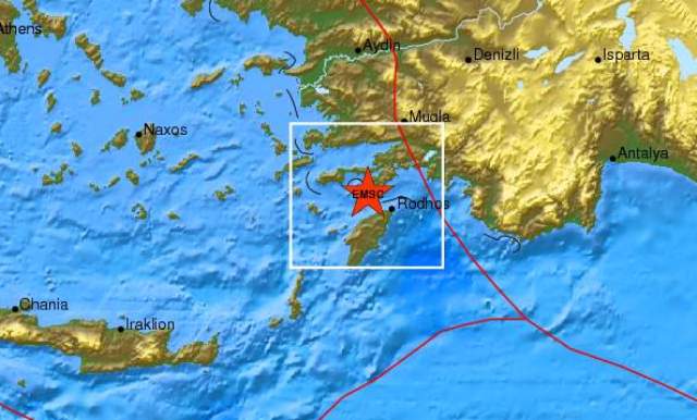 Σεισμός 4.8 Ρίχτερ στα Δωδεκάνησα