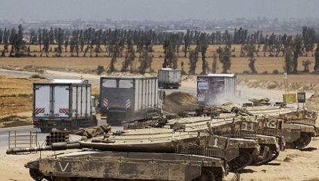 Στόχος συριακών πυρών ισραηλινό στρατιωτικό όχημα
