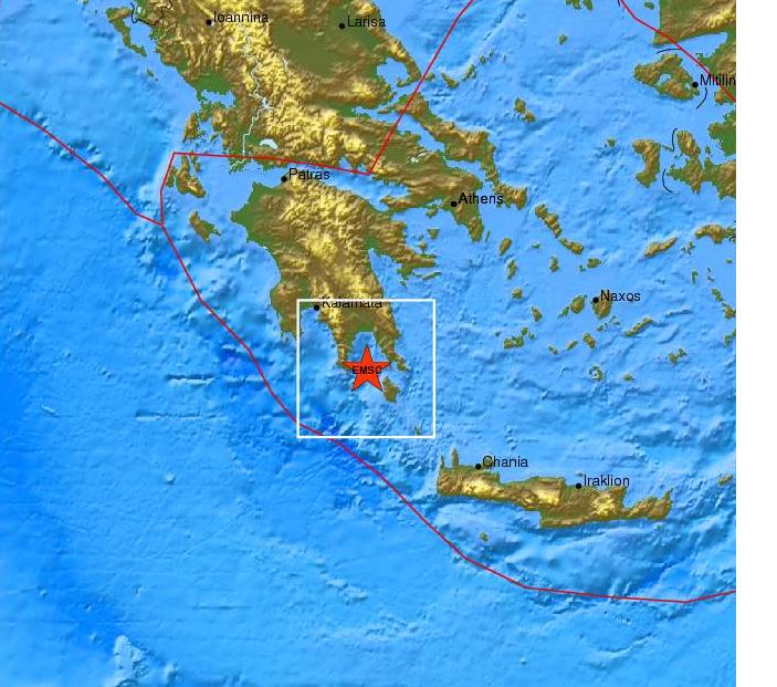 Σεισμός 3,5 Ρίχτερ στη Λακωνία