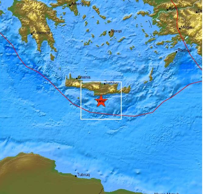 Σεισμός 3,9 Ρίχτερ στην Κρήτη