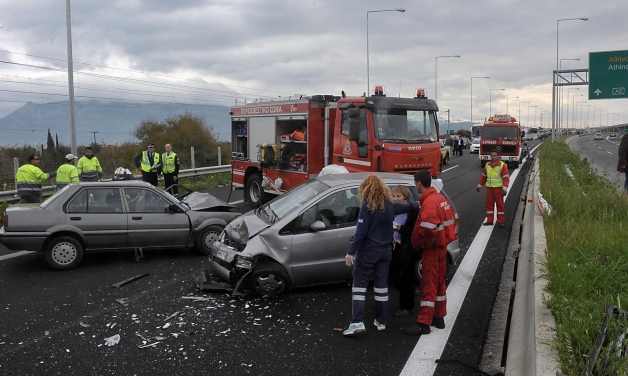 Αύξηση 20% στα τροχαία στην Πελοπόννησο το Δεκέμβριο