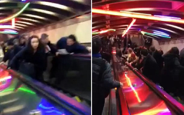 Κυλιόμενες σκάλες άλλαξαν κατεύθυνση προκαλώντας πανικό