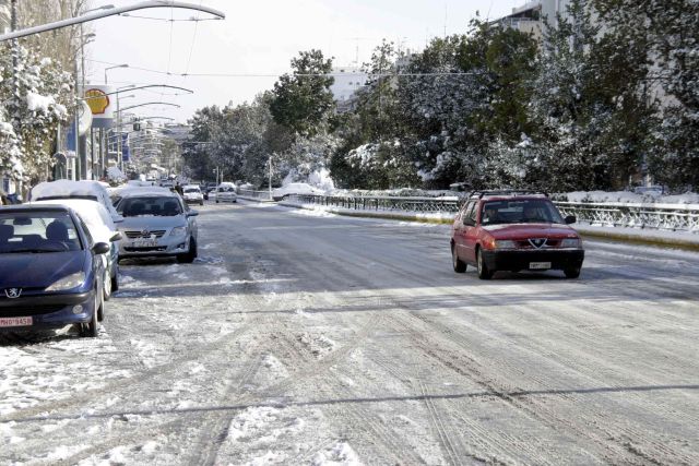 Χαμηλές ταχύτητες λόγω χιονιού