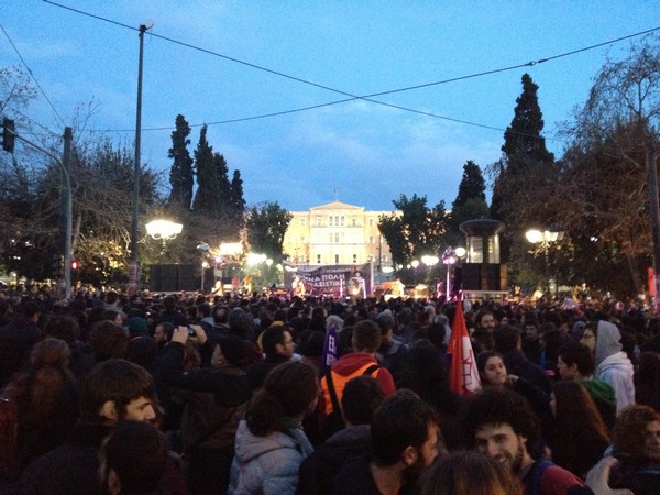 Αντιφασιστικό συλλαλητήριο στο Σύνταγμα