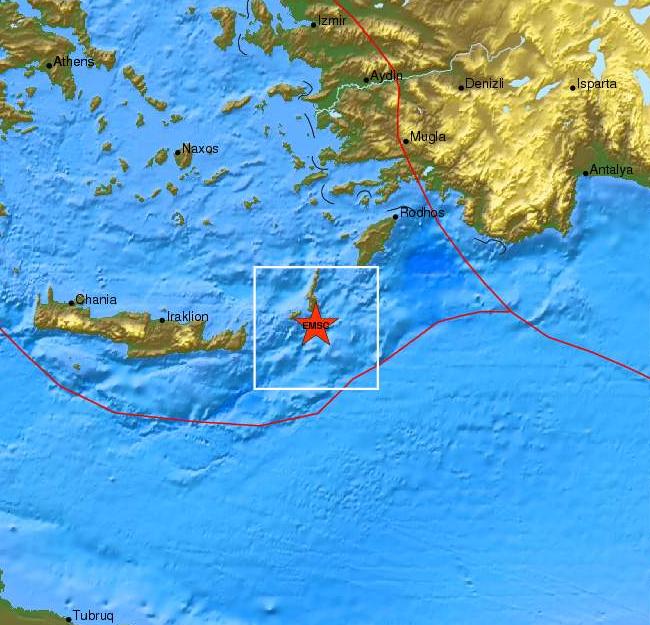 Σεισμός 4,4 Ρίχτερ στην Κάρπαθο
