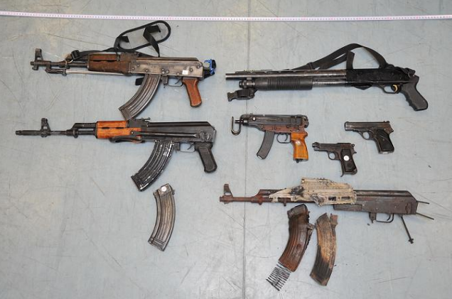 Αυτά είναι τα όπλα των τεσσάρων συλληφθέντων