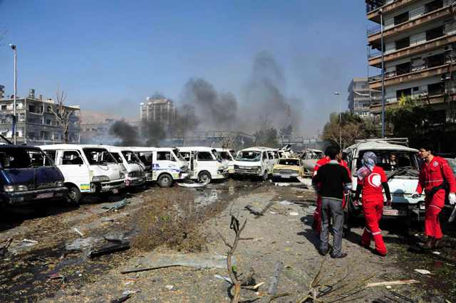 «Έγκλημα πολέμου η βομβιστική επίθεση στη Δαμασκό»