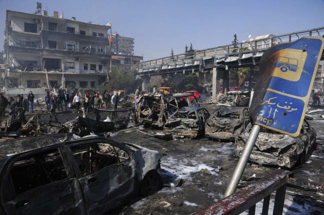 Εννέα νεκροί από την επίθεση αυτοκτονίας στη Δαμασκό