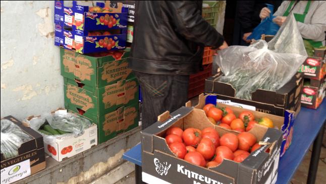 Πέντε τόνοι κηπευτικών σε άπορες οικογένειες