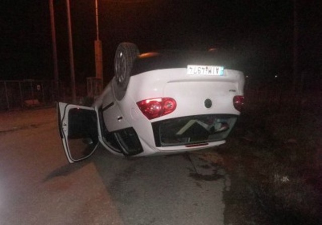 Ανατροπή Ι.Χ. στον Άγιο Νικόλαο