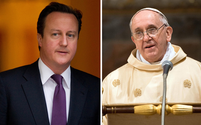 Διαφωνεί «με σεβασμό» με το νέο πάπα ο Κάμερον