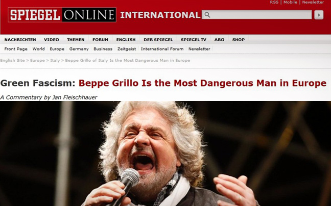 «Ο Γκρίλο είναι ο πιο επικίνδυνος άνθρωπος στην Ευρώπη»