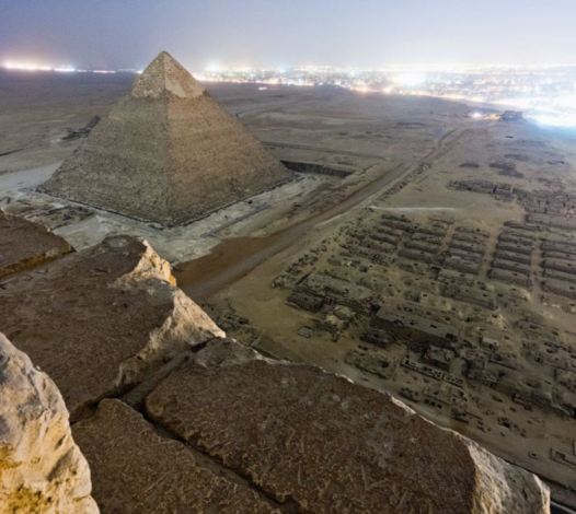 Η θέα από την κορυφή της Πυραμίδας του Χέοπα