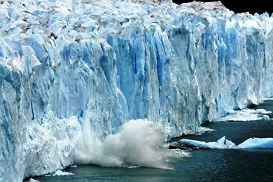 Κατατεμαχισμός παγετώνα στη θάλασσα Μποφόρ