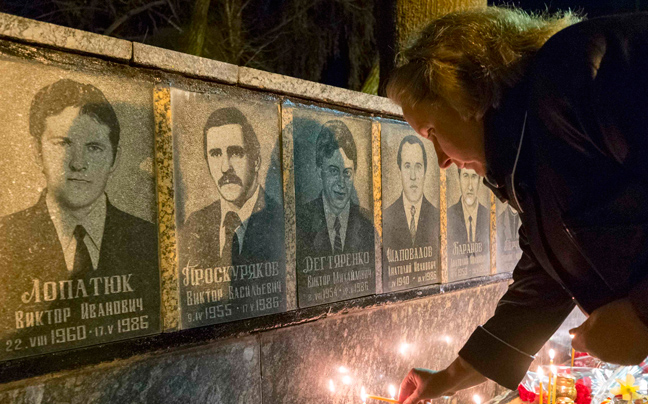 Ένα κερί για τα θύματα του Τσέρνομπιλ