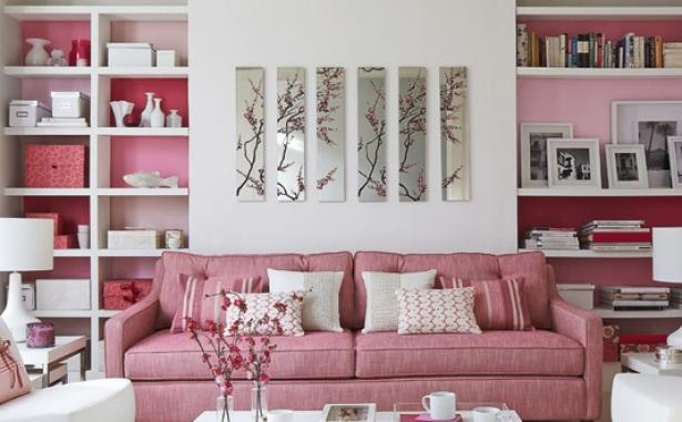 Σπίτι σε ροζ τόνους