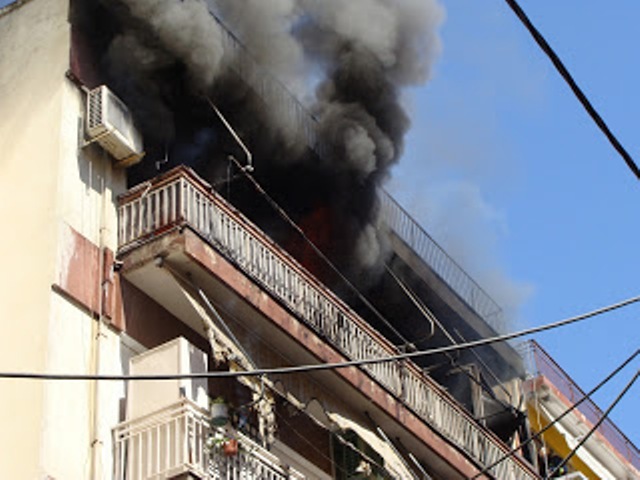 Στάχτη διαμέρισμα στην Κομοτηνή