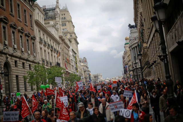 Ογκώδης διαδήλωση κατά της λιτότητας στην Ισπανία