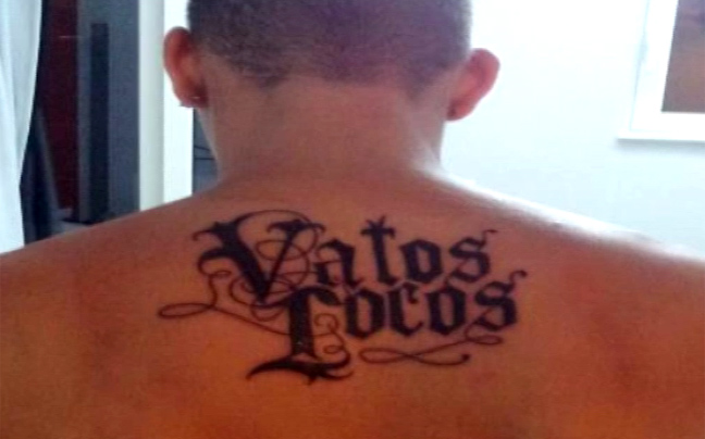 Από μεξικανική συμμορία εμπνευσμένο το τατουάζ του Ολλανδού
