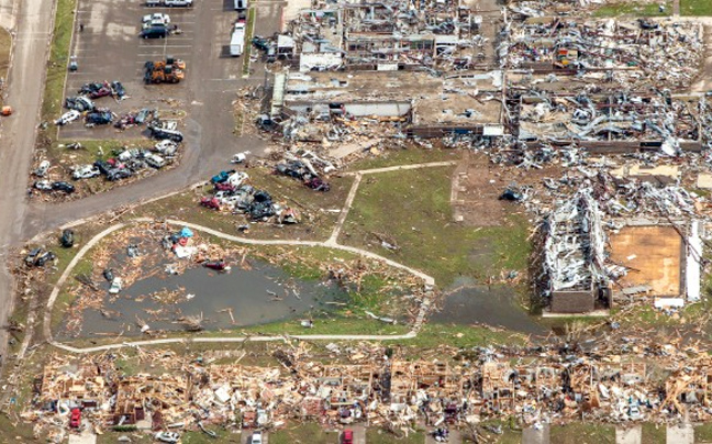Εναέριες εικόνες βιβλικής καταστροφής στην Οκλαχόμα