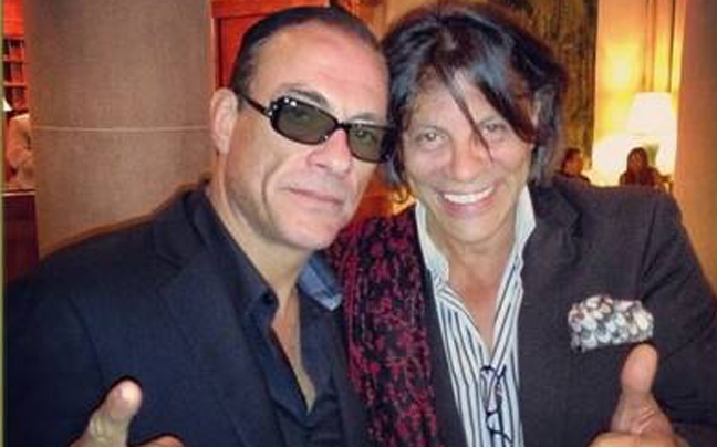 Ο Ηλίας Ψινάκης με τον Jean Claude Van Damme