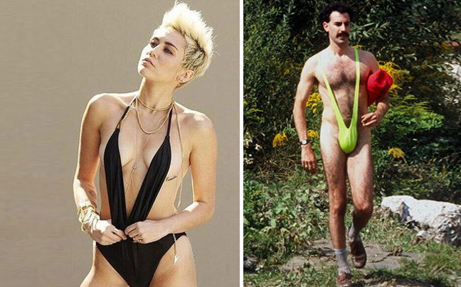 Η Miley Cyrus αλά Borat