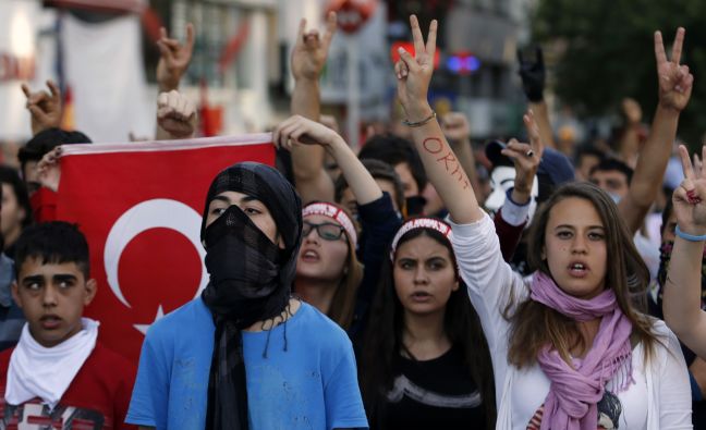 Συγκέντρωση συμπαράστασης στους Τούρκους