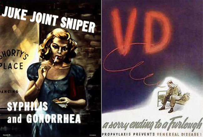 Αφίσες του B&#8217; Παγκοσμίου Πολέμου προειδοποιούν τους στρατιώτες
