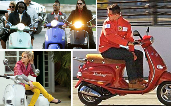 Η εξάπλωση της Vespa στη διεθνή showbiz