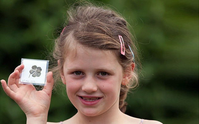 Σύμβολο καλοτυχίας για μια 7χρονη Βρετανή