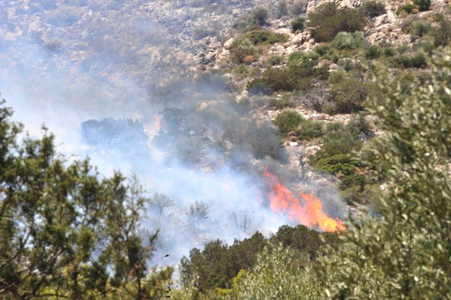 Υπό μερικό έλεγχο η φωτιά στη Ζάκυνθο