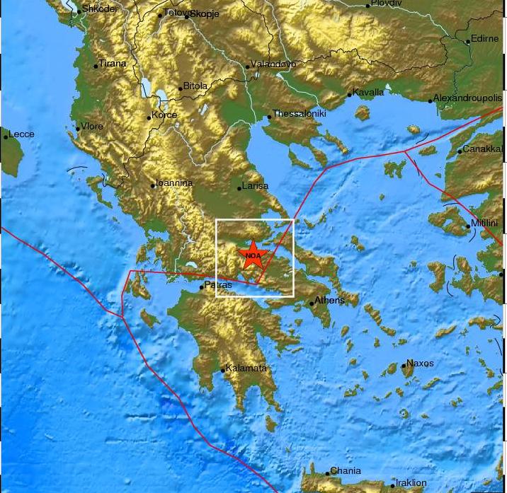 Δεύτερη δόνηση στα 5,3 Ρίχτερ κοντά στη Λαμία