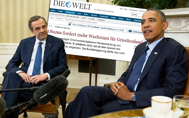 Πώς είδαν οι Γερμανοί τη συνάντηση Ομπάμα-Σαμαρά