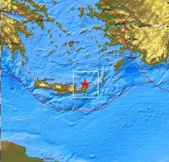 Σεισμός 3,5 Ρίχτερ στη Σητεία